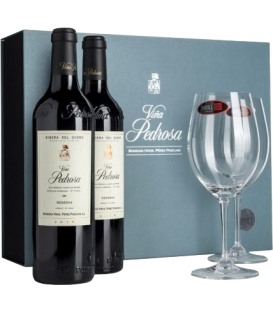 Mehr über Viña Pedrosa Reserva 2017 Kasten 2 Flaschen + 2 Riedel Gläser
