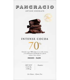 Tableta Chocolate Negro Pancracio Intense Cocoa 70%