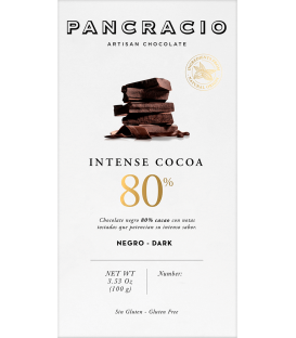 Tableta Chocolate Negro Pancracio Intense Cocoa 80%